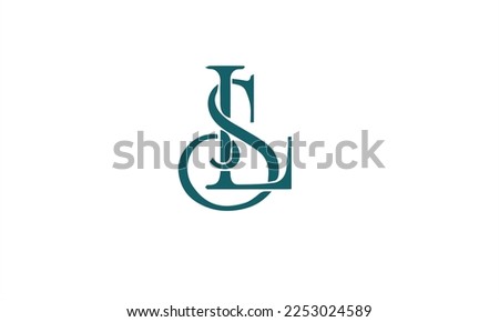 SL Initial Letter Logo Vector Element. Initial Logo Template