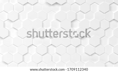 Abstract hexagon background. 3d illustration 