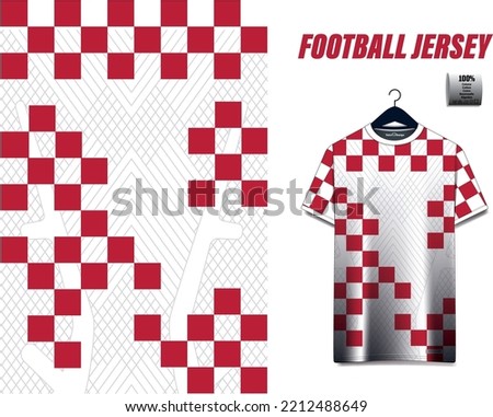 Football Jersey vector design sports soccer uniform front and texture fabric textile