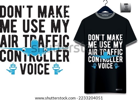 air traffic controller tee tshirt vector design aviation airport atc atco in operation