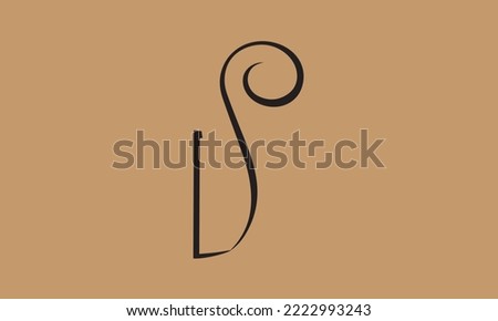 D S, D  S joint logo icon with business card vector template. Stock fotó © 