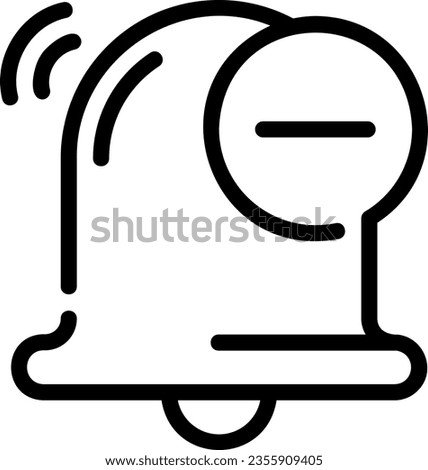 bell line icon illustration vector