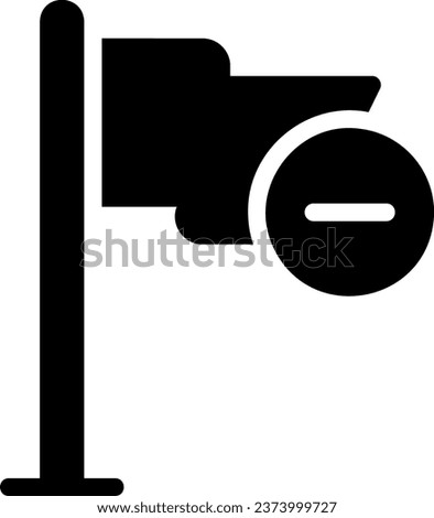 delete glyph icon illustration vector