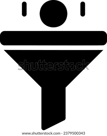 filter glyph icon illustration vector