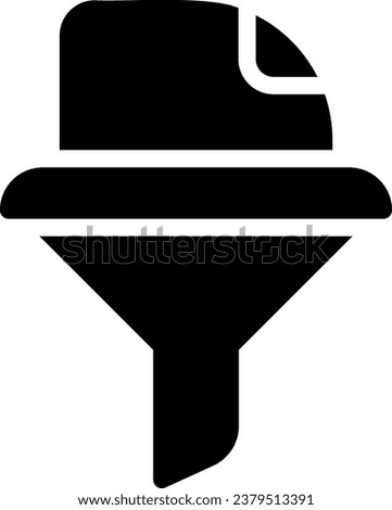 filter glyph icon illustration vector