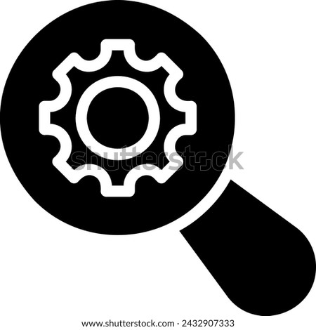 search glyph icon illustration vector