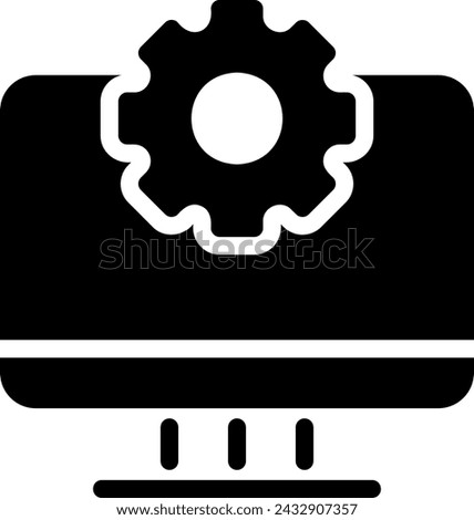 settings glyph icon illustration vector
