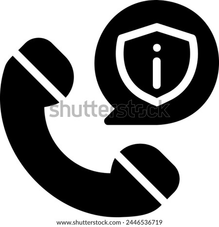 contact info glyph icon illustration vector