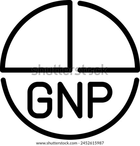 gnp line icon illustration vector