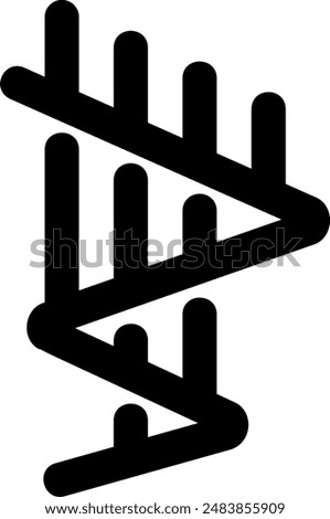 northern lights glyph icon illustration vector