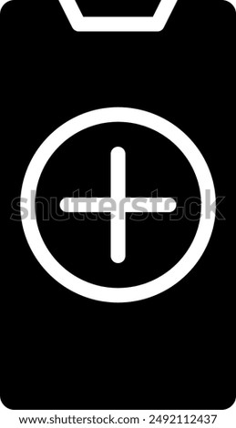 add glyph icon illustration vector