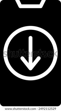 download glyph icon illustration vector