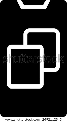 copy glyph icon illustration vector