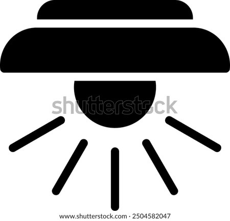 light glyph icon illustration vector