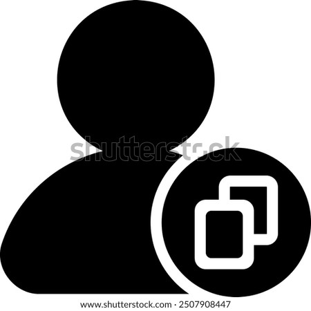 copy glyph icon illustration vector