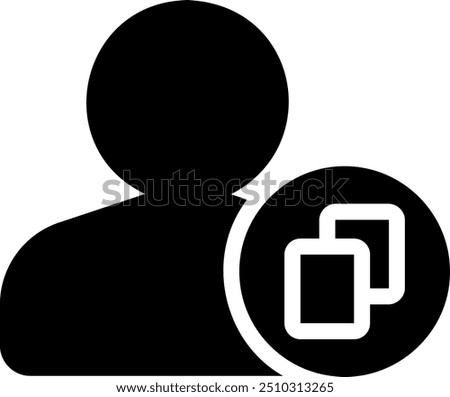 copy glyph icon illustration vector