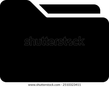 folder glyph icon illustration vector