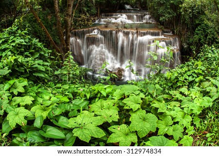 Nature waterfall at in thailand