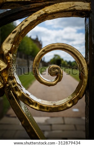 Golden Gate - Gate at Chatsworth House in England