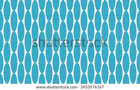 Circle oval pattern in blue, repeat, replete pattern, endless fabric pattern, blue oval dot bubble strip