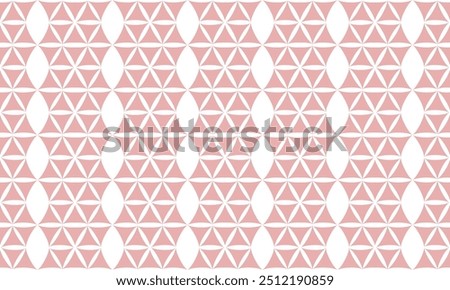 seamless geometric pattern background of Two tone pink and white seamless geometric, pattern of up and down triangles diamond block repeat arrow in pink replete image design for fabric print