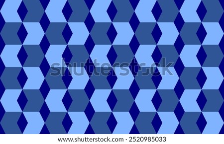 geometric pattern with squares, blue square diamond, seamless blue arrow zigzag line on white pattern, arrow left and right chevron tile repeat seamless pattern replete image design fabric print