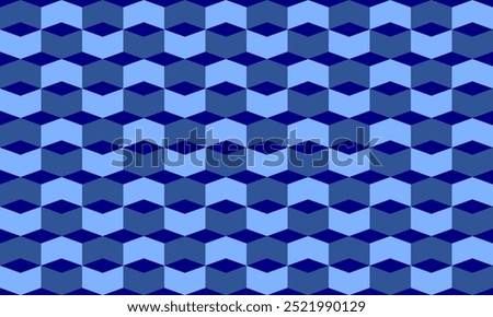 geometric pattern with squares, blue square diamond, seamless blue arrow zigzag line on white pattern, arrow left and right chevron tile repeat seamless pattern replete image design fabric print