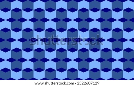 geometric pattern with squares, blue square diamond, seamless blue arrow zigzag line on white pattern, arrow left and right chevron tile repeat seamless pattern replete image design fabric print