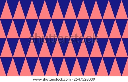 pink and blue background seamless geometric, blue pattern of up and down triangles block repeat arrow in blue replete image design for fabric printing, patter