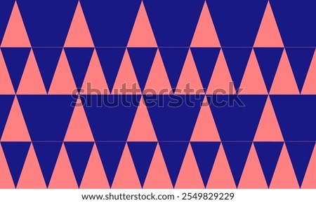 pink and blue background seamless geometric, blue pattern of up and down triangles block repeat arrow in blue replete image design for fabric printing, patter
