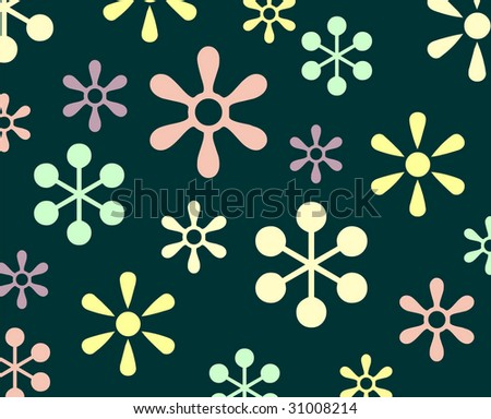 Fresh texture with funny flower