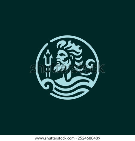 Poseidon logo ready for sale.