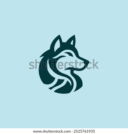 Wolf head logo for sale.