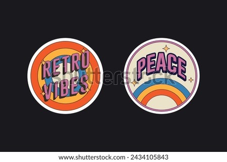Retro vintage badges, labels, stickers, logos and design elements