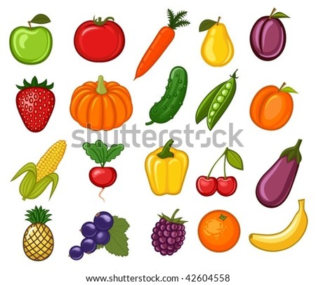 Animated Fruit And Vegetables » Thpho.com - Stock Photos & Vectors