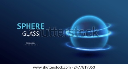 Sphere shield background. Dome barrier technology vector. Cyber protection shield futuristic design. Ai ball protect concept.