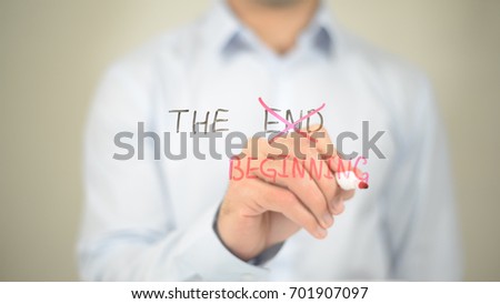 Similar – Image, Stock Photo new beginning End start