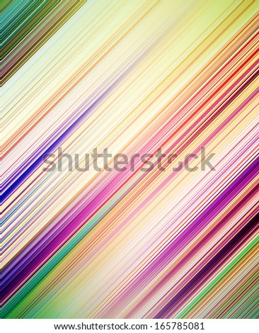 Abstract artistic background texture with vibrant light red, blue, green, orange, yellow, violet, lilac natural cover, perspective futuristic tranquility illustration in motion blur shift tilt lines
