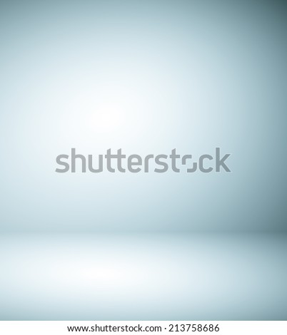 Abstract illustration background texture of beauty dark and light blue, gray, white gradient flat wall and floor in empty spacious room interior
