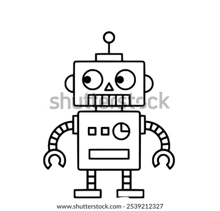 Robot icon vector image. Can also be used for web apps, mobile apps and print media.