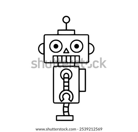 Robot icon vector image. Can also be used for web apps, mobile apps and print media.