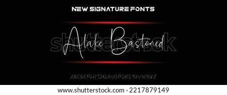 Alake Bastoned Sports minimal tech font letter set. Luxury vector typeface for company. Modern gaming fonts logo design. Stock fotó © 