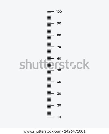 vertical measurement tape for ruler or any measurement instrument