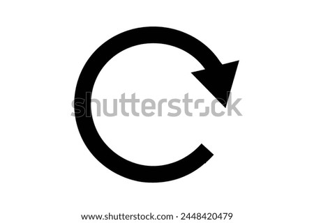 Redo icon isolated on white background
