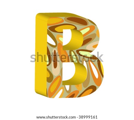Letter B Of Retro Alfabet Stock Vector Illustration 38999161 : Shutterstock