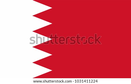 flag bahrain vector.