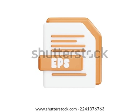 EPS file with 3d vector icon cartoon minimal style