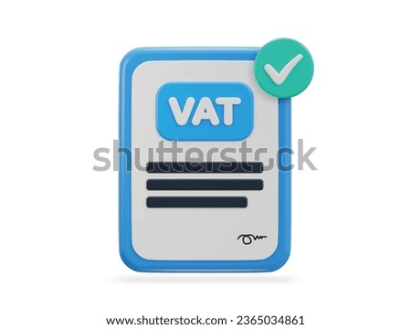 3d vat vector icon illustration