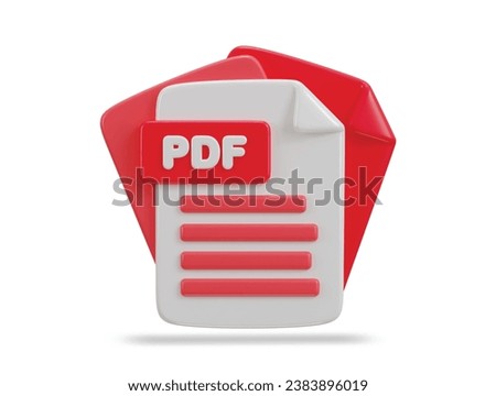 3d file pdf format icon vector illustration