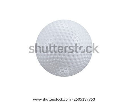 3d golf ball, Sport and Game competition concept icon vector illustration